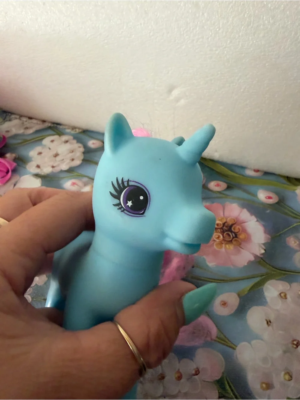 Pony Gi-Go Wonder Blue Unicorn Pink Hair Bumble Bee MLP 1981